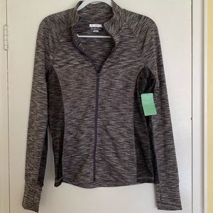 Grey Forever 21 Athletic Zip Up